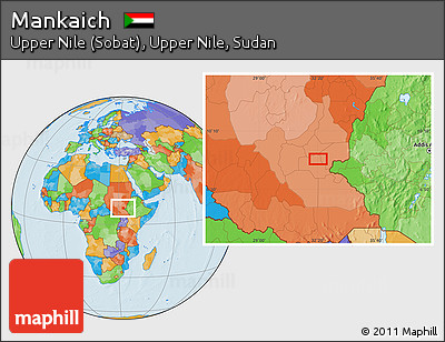 Political Location Map of Mankaich