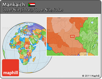 Political Location Map of Mankaich