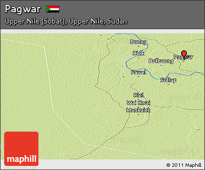 Physical Panoramic Map of Pagwar