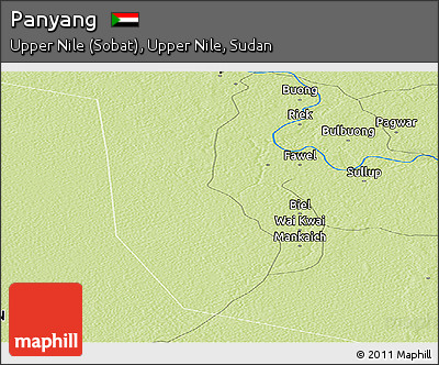Physical Panoramic Map of Panyang