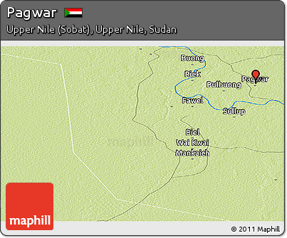 Physical Panoramic Map of Pagwar