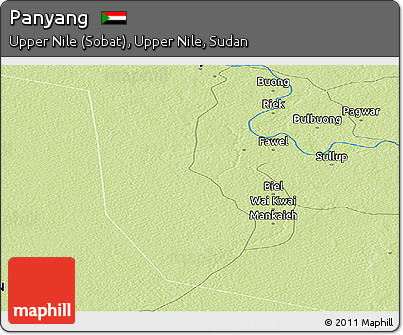 Physical Panoramic Map of Panyang