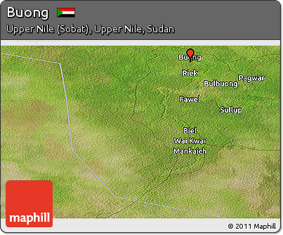 Satellite Panoramic Map of Buong