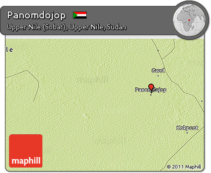 Physical 3D Map of Panomdojop