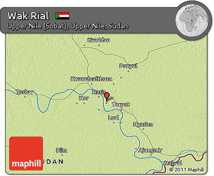 Physical 3D Map of Wak Rial