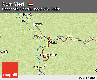 Physical 3D Map of Rom Yieri