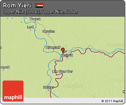 Physical 3D Map of Rom Yieri