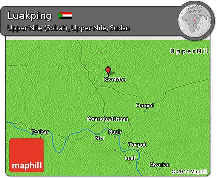 Political 3D Map of Luakping