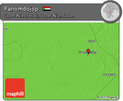 Political 3D Map of Panomdojop