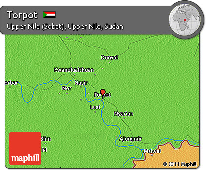 Political 3D Map of Torpot