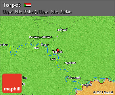 Political 3D Map of Torpot