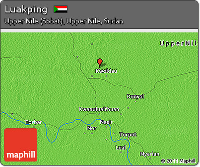 Political 3D Map of Luakping
