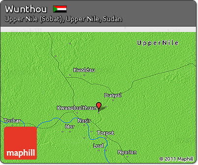 Political 3D Map of Wunthou