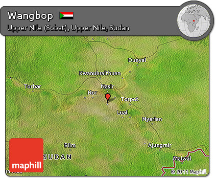 Satellite 3D Map of Wangbop