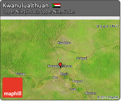 Satellite 3D Map of Kwanulualthuan
