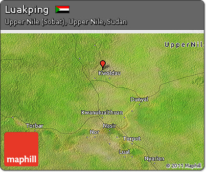 Satellite 3D Map of Luakping