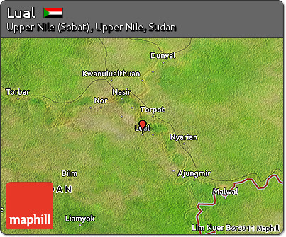 Satellite 3D Map of Lual
