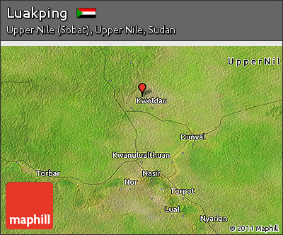 Satellite 3D Map of Luakping