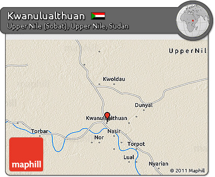 Shaded Relief 3D Map of Kwanulualthuan