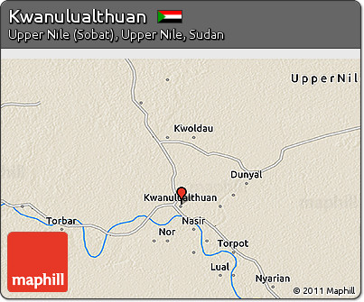 Shaded Relief 3D Map of Kwanulualthuan