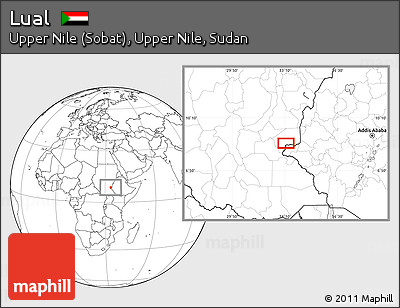 Blank Location Map of Lual