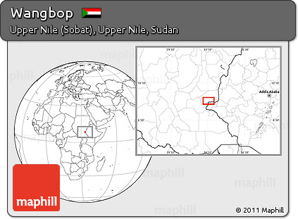 Blank Location Map of Wangbop