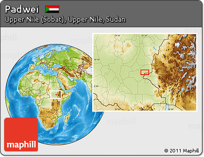 Physical Location Map of Padwei