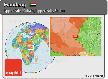 Political Location Map of Mandeng