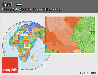 Political Location Map of Lual