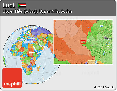 Political Location Map of Lual