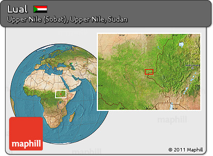 Satellite Location Map of Lual