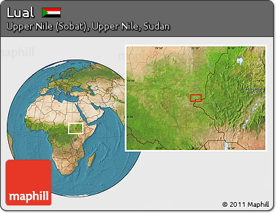 Satellite Location Map of Lual