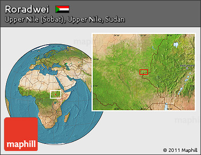 Satellite Location Map of Roradwei