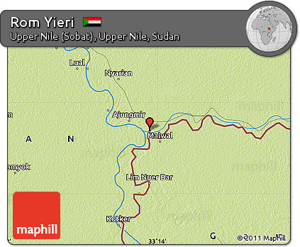 Physical Map of Rom Yieri