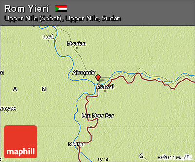 Physical Map of Rom Yieri