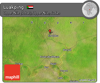 Satellite Map of Luakping