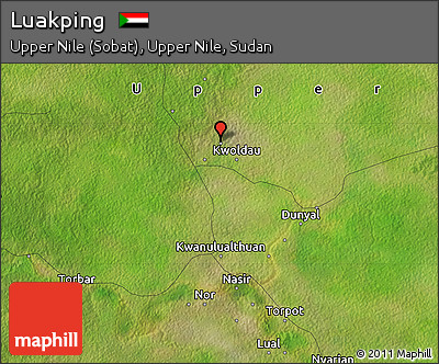 Satellite Map of Luakping