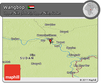 Physical Panoramic Map of Wangbop