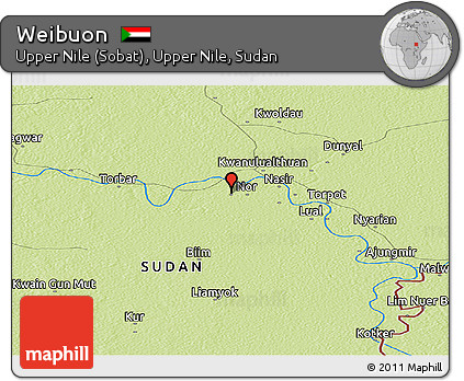 Physical Panoramic Map of Weibuon