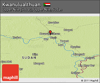 Physical Panoramic Map of Kwanulualthuan