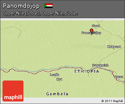 Physical Panoramic Map of Panomdojop