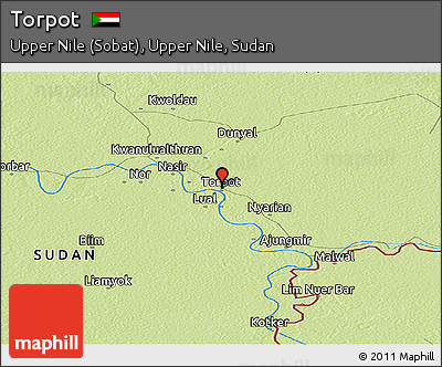 Physical Panoramic Map of Torpot
