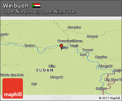 Physical Panoramic Map of Weibuon