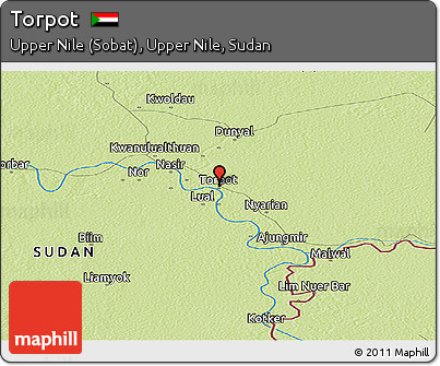 Physical Panoramic Map of Torpot