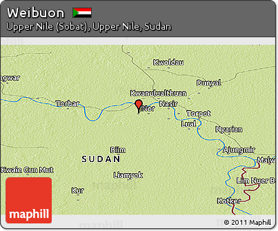 Physical Panoramic Map of Weibuon