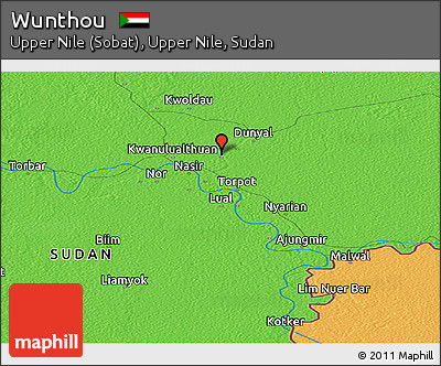 Political Panoramic Map of Wunthou