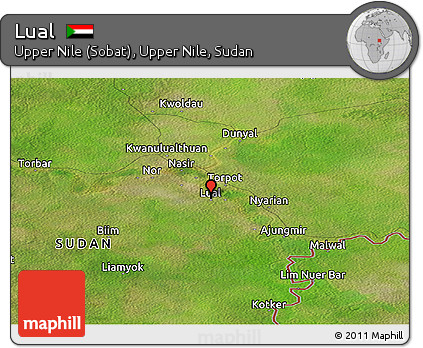 Satellite Panoramic Map of Lual