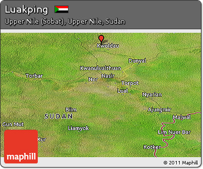 Satellite Panoramic Map of Luakping