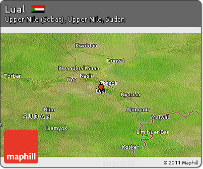 Satellite Panoramic Map of Lual