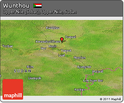 Satellite Panoramic Map of Wunthou